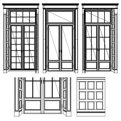 Classical Wooden Window/Door — Ver 5