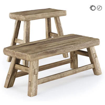 Ebbi wooden benches — Ver 1