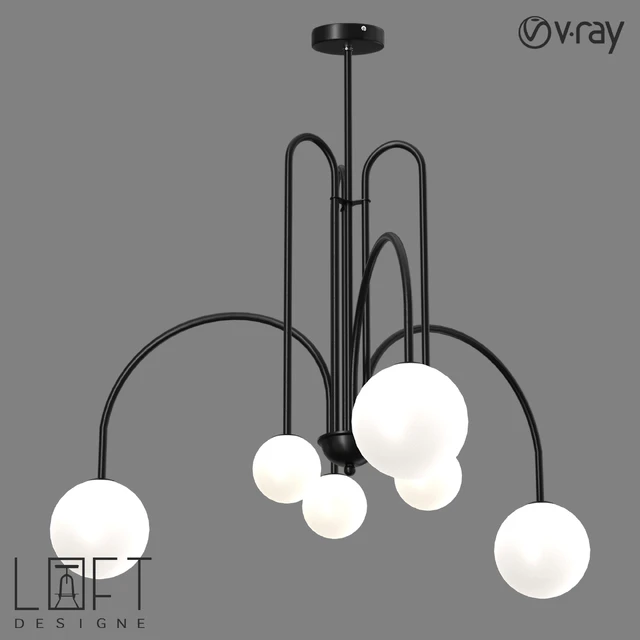 Pendant light LoftDesigne 7973 model — Descargar