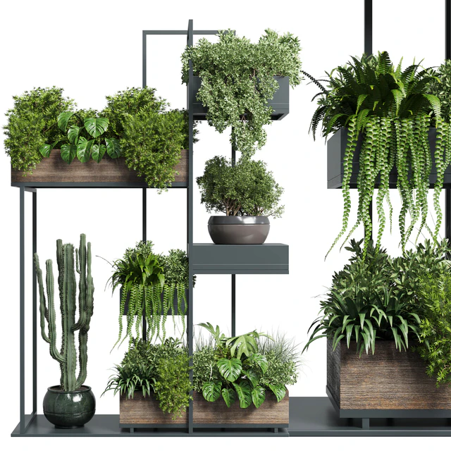 Collection Outdoor Indoor plant stand-metal and wooden vase 13 — Descargar