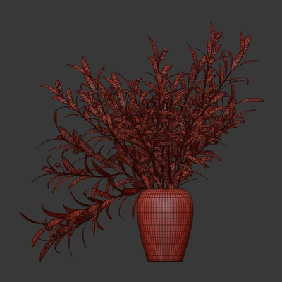 Olive branches in a vase — Ver 4