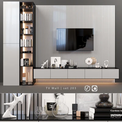 TV Wall | set 203 — Ver 1