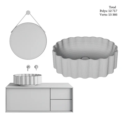 Conchiglia washbasin and cabinet Atollo Kerama Marazzi — Ver 7