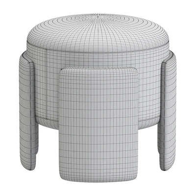 "A" Ottoman Studio parisien The Invisible Collection — Ver 2