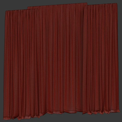 Curtains in two colors with tulle — View 3