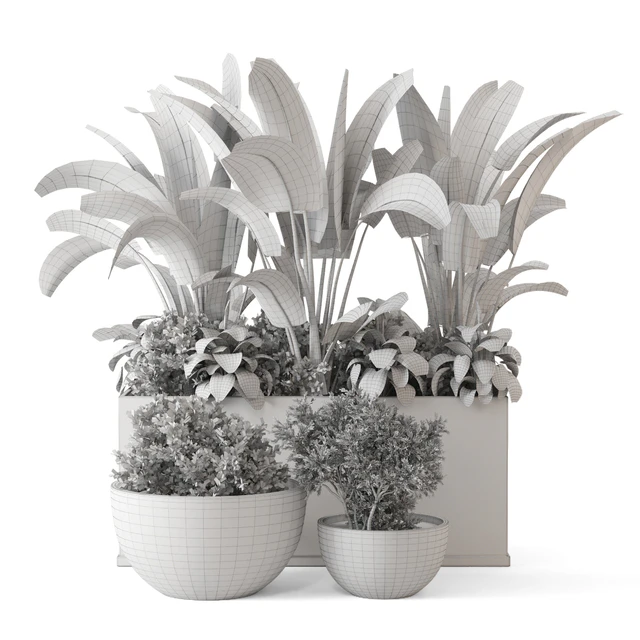 Outdoor Garden set Bush and Tree - Garden Set 1144 — Descargar