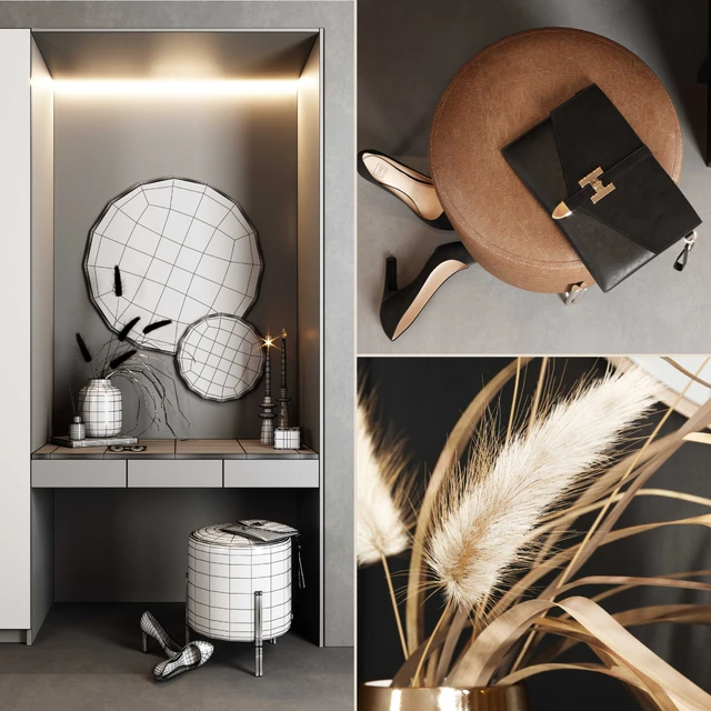 Furniture composition for bedroom — Скачать
