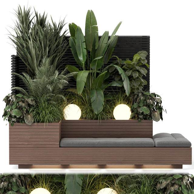 Backyard and Landscape Set Bush and Tree - Set 1411 — Descargar