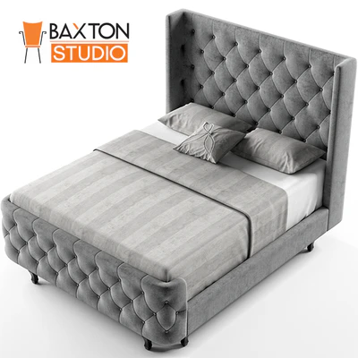 Baxton Studio Regina Wood Contemporary Bed, Queen — Ver 1