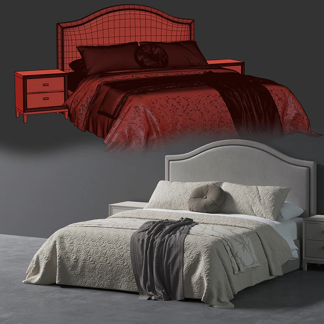 Beverly Queen Headboard Bed — Descargar