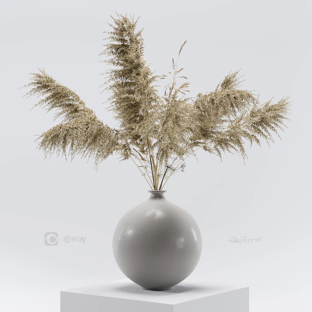 Vase with dried flowers 0001 — Descargar