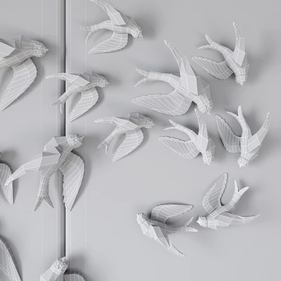 Birds GR   Decorative Panel 1 — Ver 3