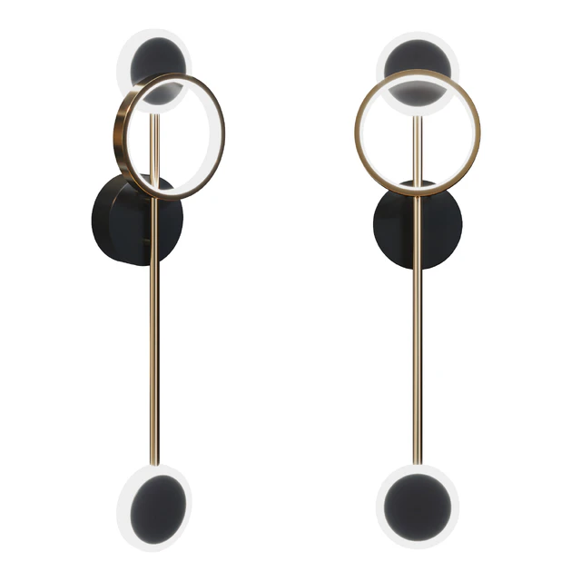 Loft-concept - Bendik Gold Ring Wall lamp B — Download