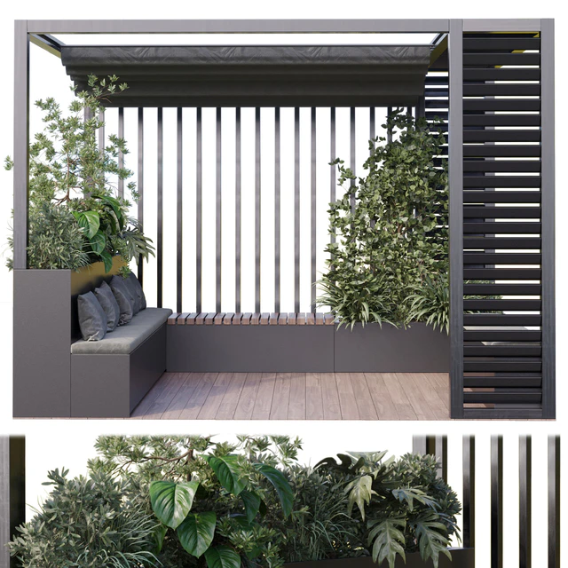 Landscape Furniture with Pergola and Roof garden 15 — Descargar