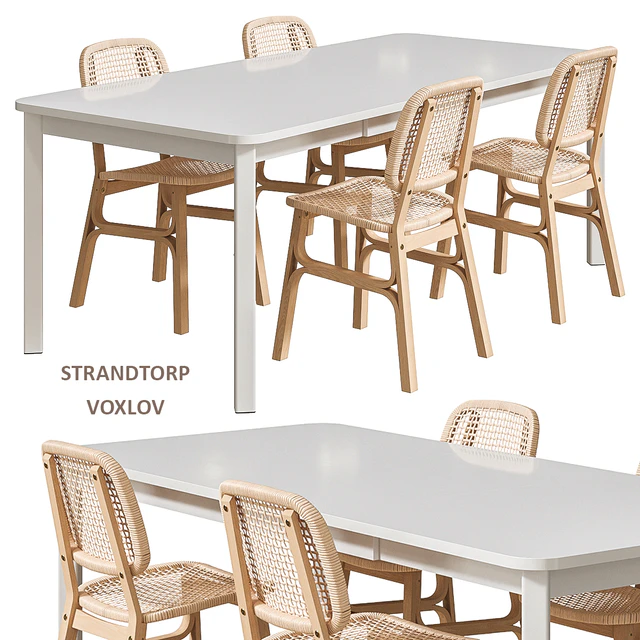 STRANDTORP / VOXLOV IKEA table and chairs — Descargar