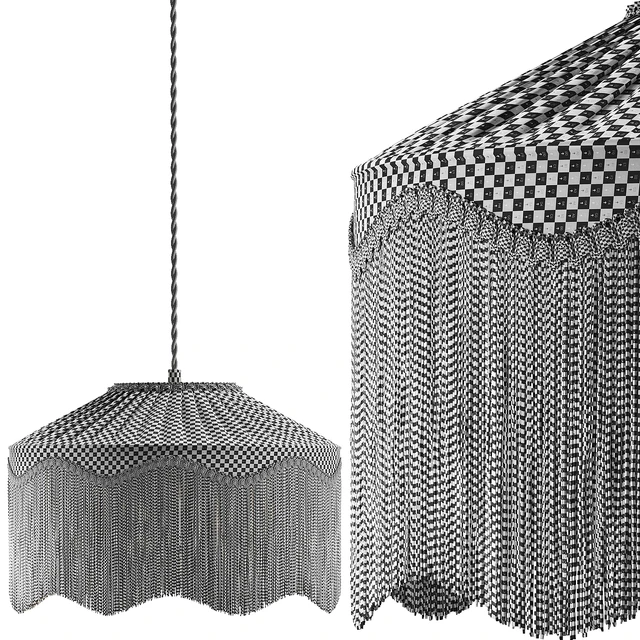 Pendant Light 15 - Spearmint Silk Tiffany Lampshade — Download