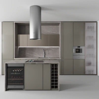 Kitchen №90 "Swamp Green" — Вид 5