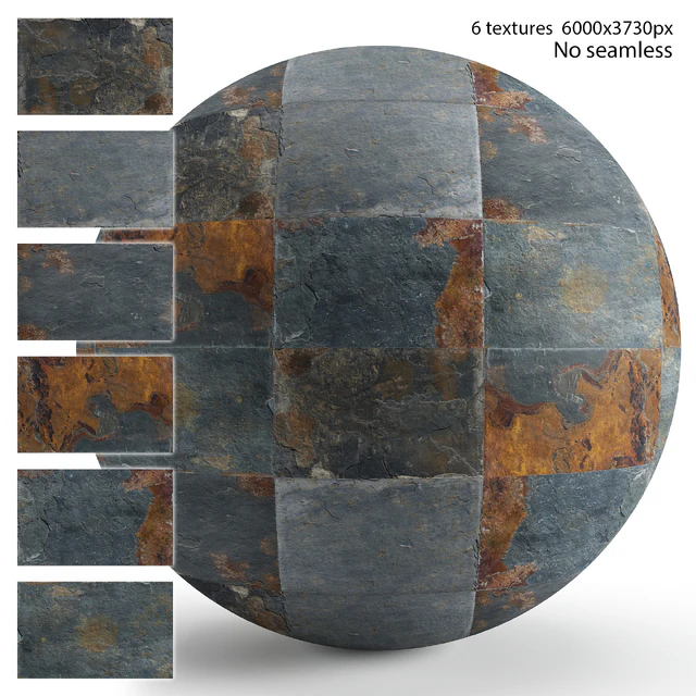 Slate. 6 textures — Descargar