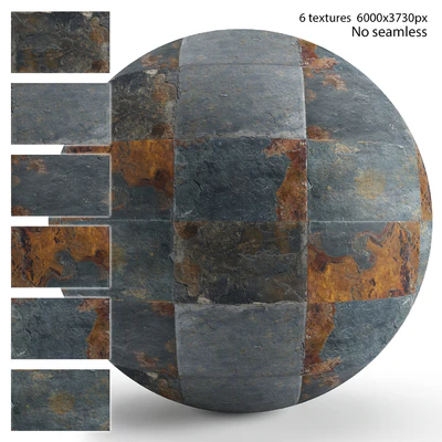 Slate. 6 textures — Ver 1