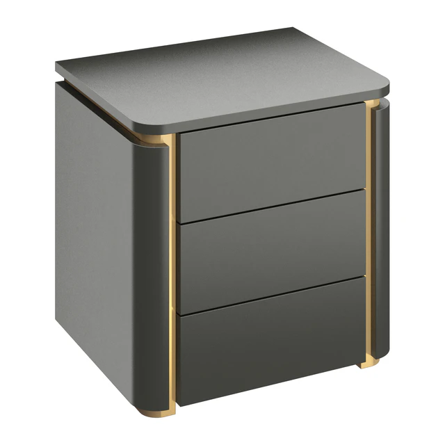 Italian light luxury bedroom bedside table — Descargar