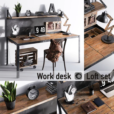 Work desk | Loft set — Ver 1