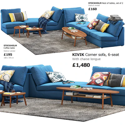 Sofa Ikea Kivik 6 — Ver 1