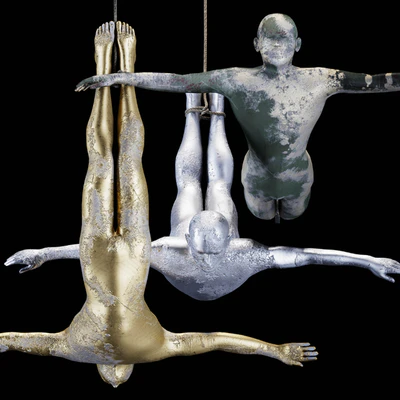 Men fly - Sculpture — Ver 2