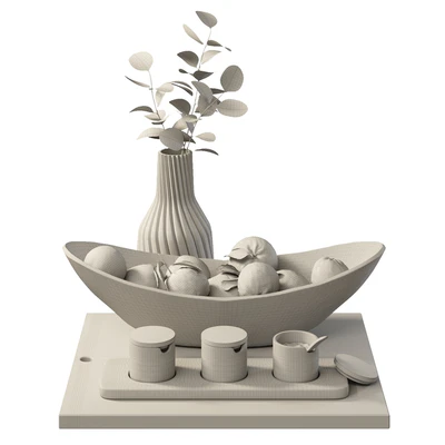 Decorative set for the kitchen with oranges — Ver 5