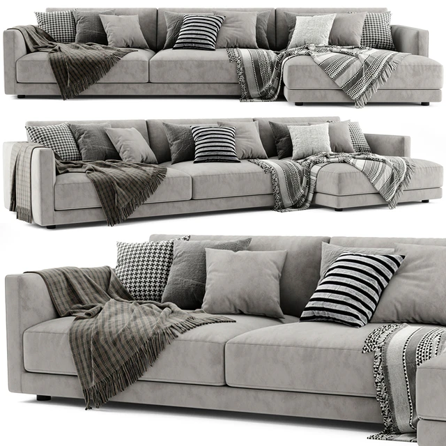 Poliform Bristol Chaise Longue Sofa 2 — Скачать