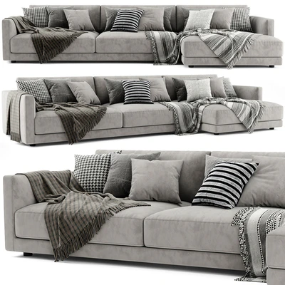 Poliform Bristol Chaise Longue Sofa 2 — Вид 1