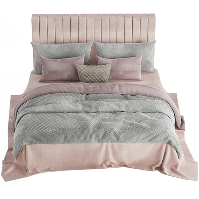 light color and velvet bed set02 — Ver 5