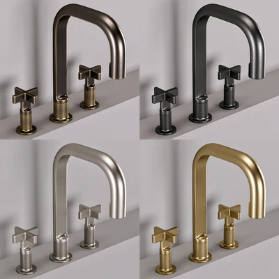 Gessi bathroom inciso faucet set 1 — Ver 4