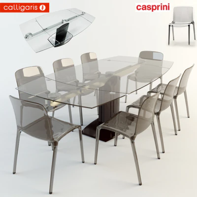 Dining table and chairs — Descargar
