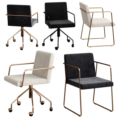 CB2 rouka chair set — Скачать