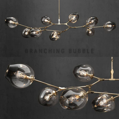 Branching bubble 9 lamps 3 — Ver 1