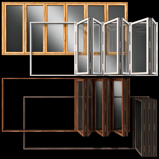 Folding stained Glass Wooden Doors — Descargar
