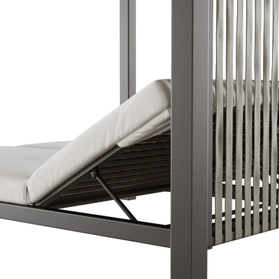 Outdoor garden wicker woven daybed Skyline design Horizon — Вид 5