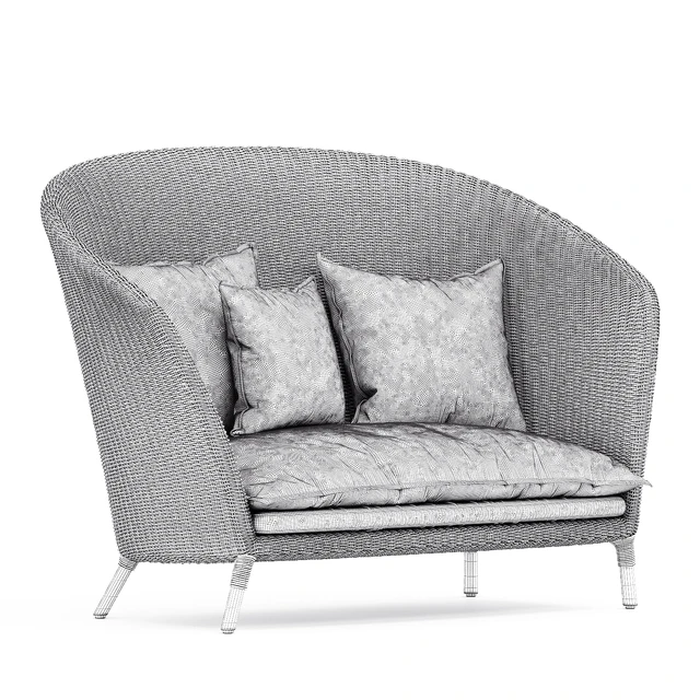 Strada high back settee 2 seat by Janus et Cie — Скачать