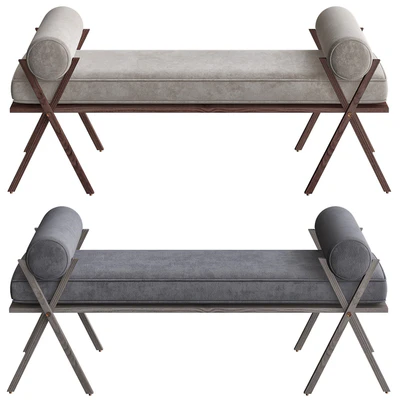 Mid Century Upholstery Bench — Ver 1