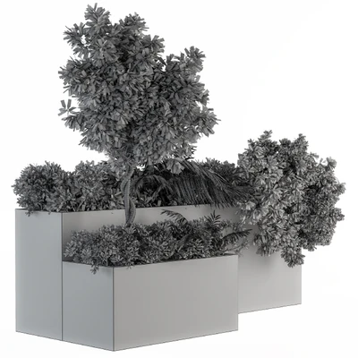 outdoor Plants Concrete Box - Set 45 — Вид 4