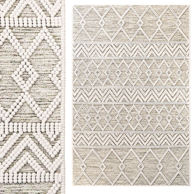 The Curated Nomad Bradrick Trellis Wool Area Rug — Descargar
