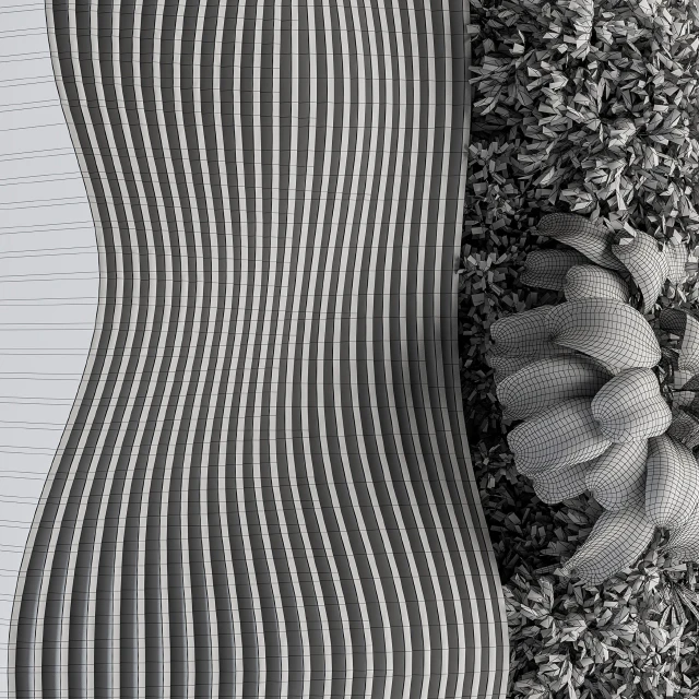 Vertical Garden Wood Parametric Wall - Wall Decor 30 — Скачать