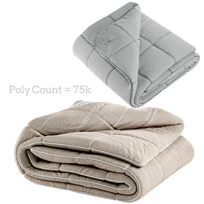 Folded Duvet with Label — Ver 4