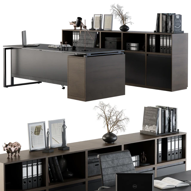 Office Furniture - Manager Set 07 — Скачать