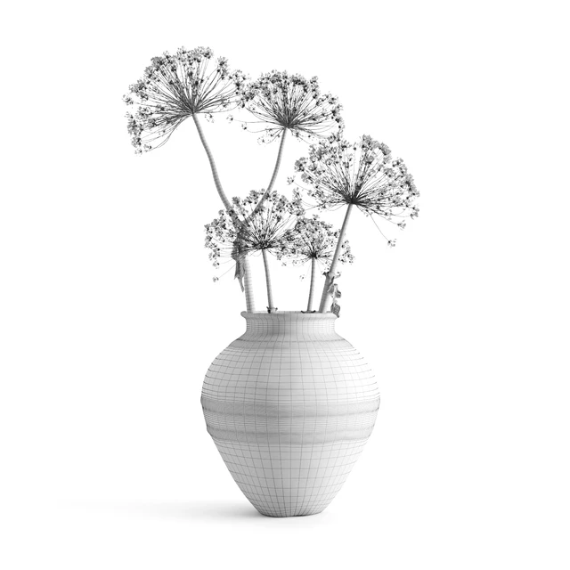 Hogweed in a clay vase — Descargar