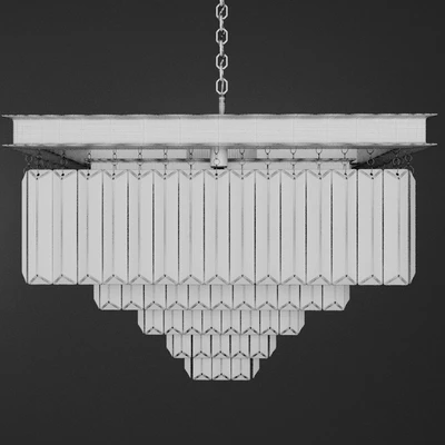 Люстра RH 1920s Odeon Clear Glass Fringe Chandelier - 5 square — Вид 3