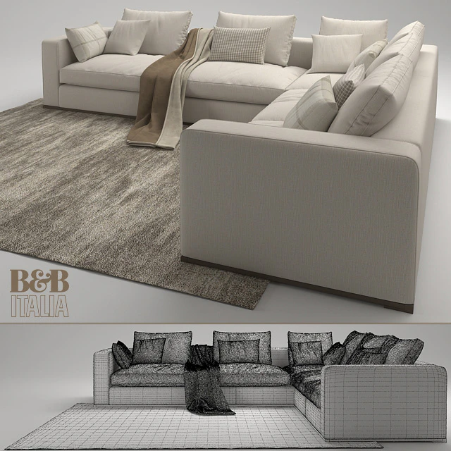 Sofa  MAXALTO B&B ITALIA OMNIA — Скачать