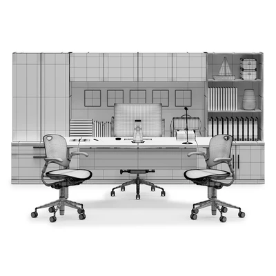 Herman Miller Canvas Private Office (v12) — Вид 3