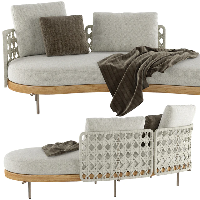 Torii Nest Outdoor Angled Open End Sofa — Descargar