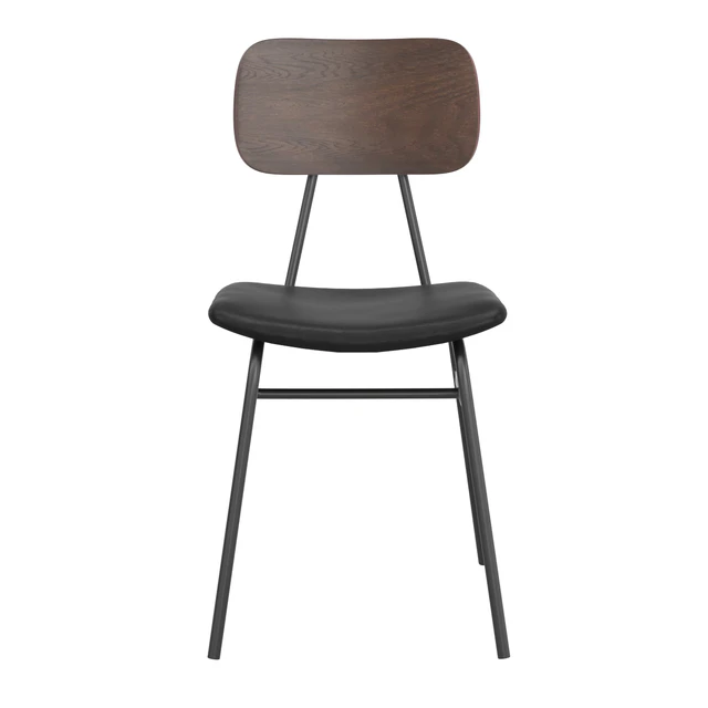 Aeon Black Faux Leather Dining Chair — Descargar